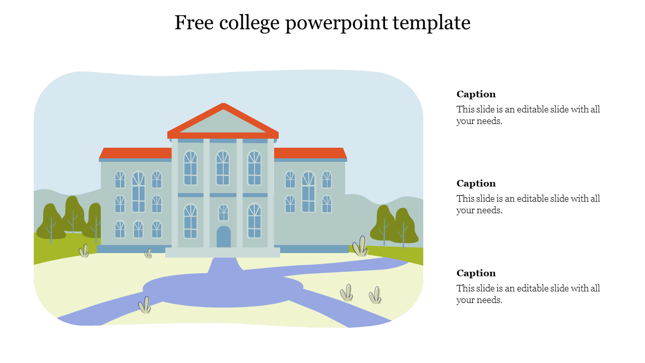 Free college powerpoint template